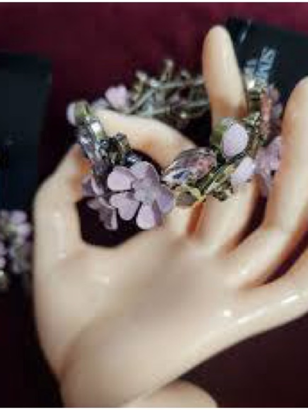 Simply Vera Vera Wang Pink Floral Bracelet, NWT - Picture 6 of 7